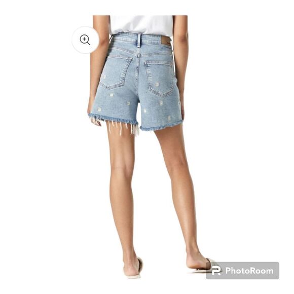 Mavi Millie Floral Detail Denim Shorts Size‎ 26 - Picture 2 of 11